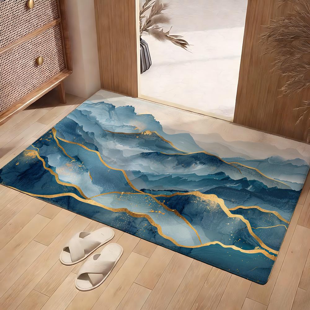 Home Landing Textiles - Dağ Arazi Zemin Matı Yumuşak Flanel