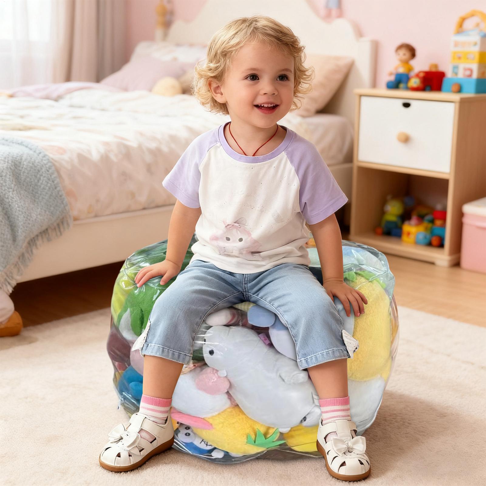 Floor Cushion Pouf - Su geçirmez Koltuk Şeffaf Sandalye Şeffaf
