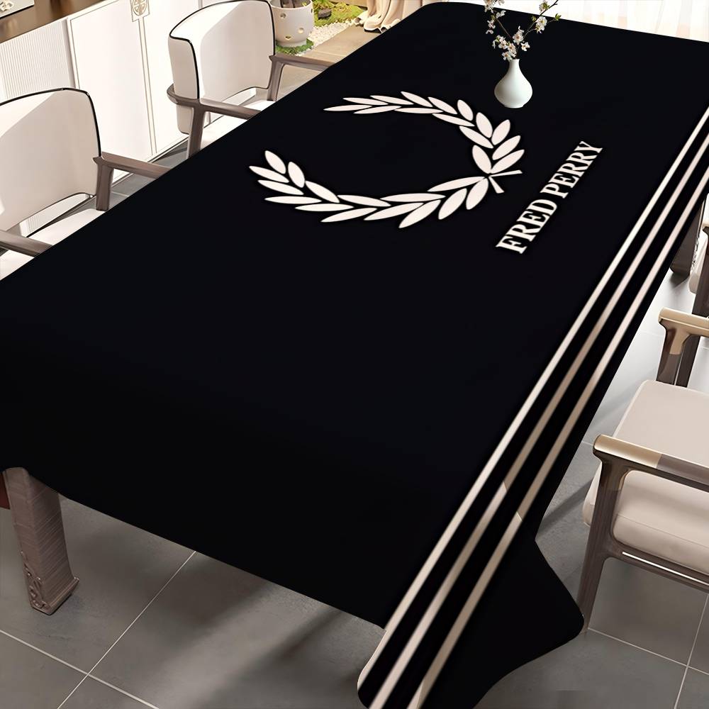Home Textiles Today Logo - FRED PERRY LOGO Dikdörtgen Masa Örtüsü