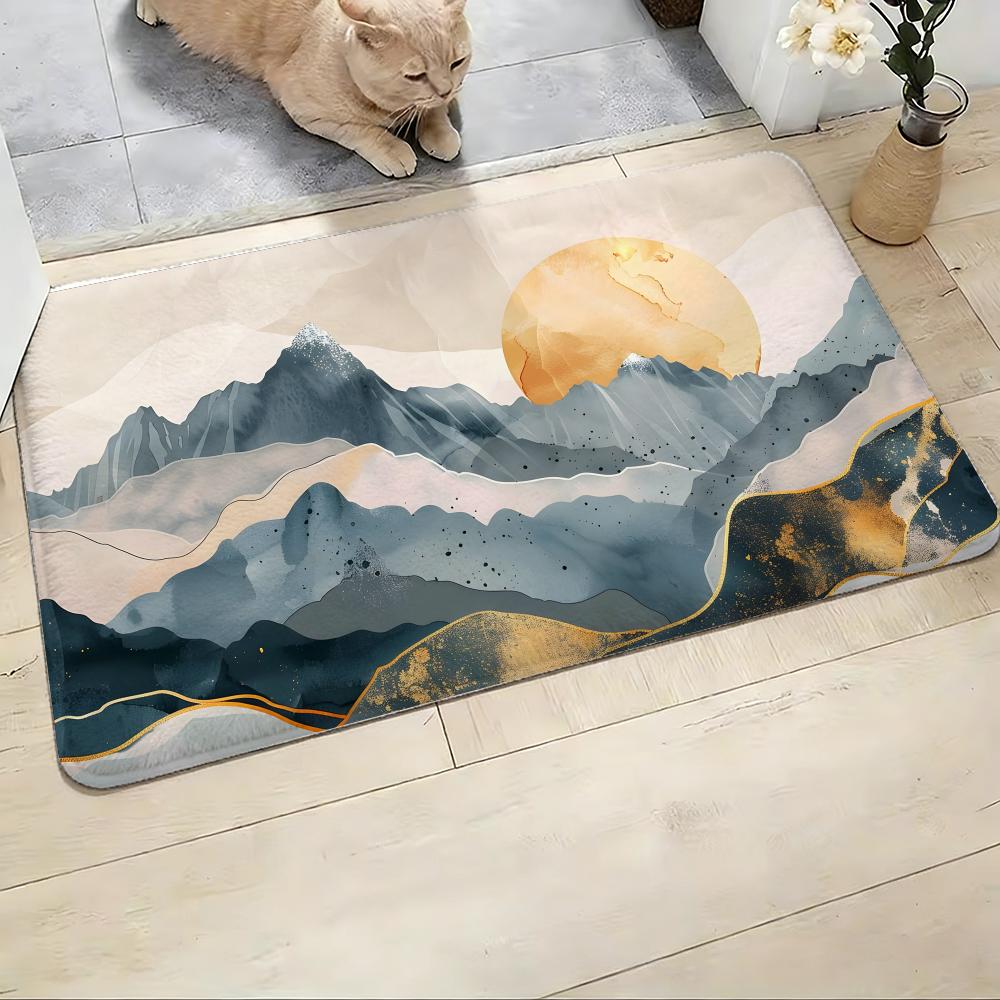 Home Landing Textiles - Dağ Arazi Zemin Matı Yumuşak Flanel