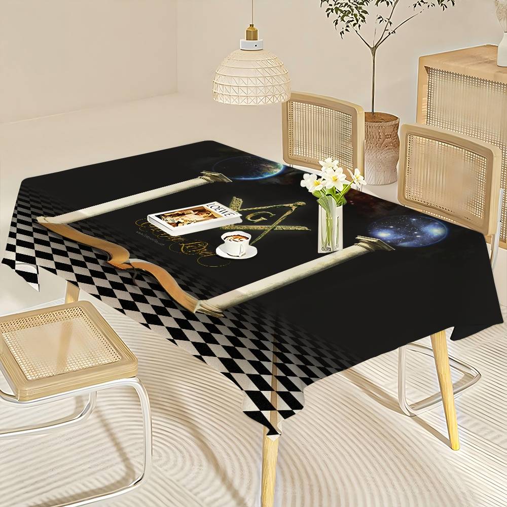 Masonik Logosu Masa Örtüsü Ev  - Home Textiles Today Logo incelemesi ve fiyatı
