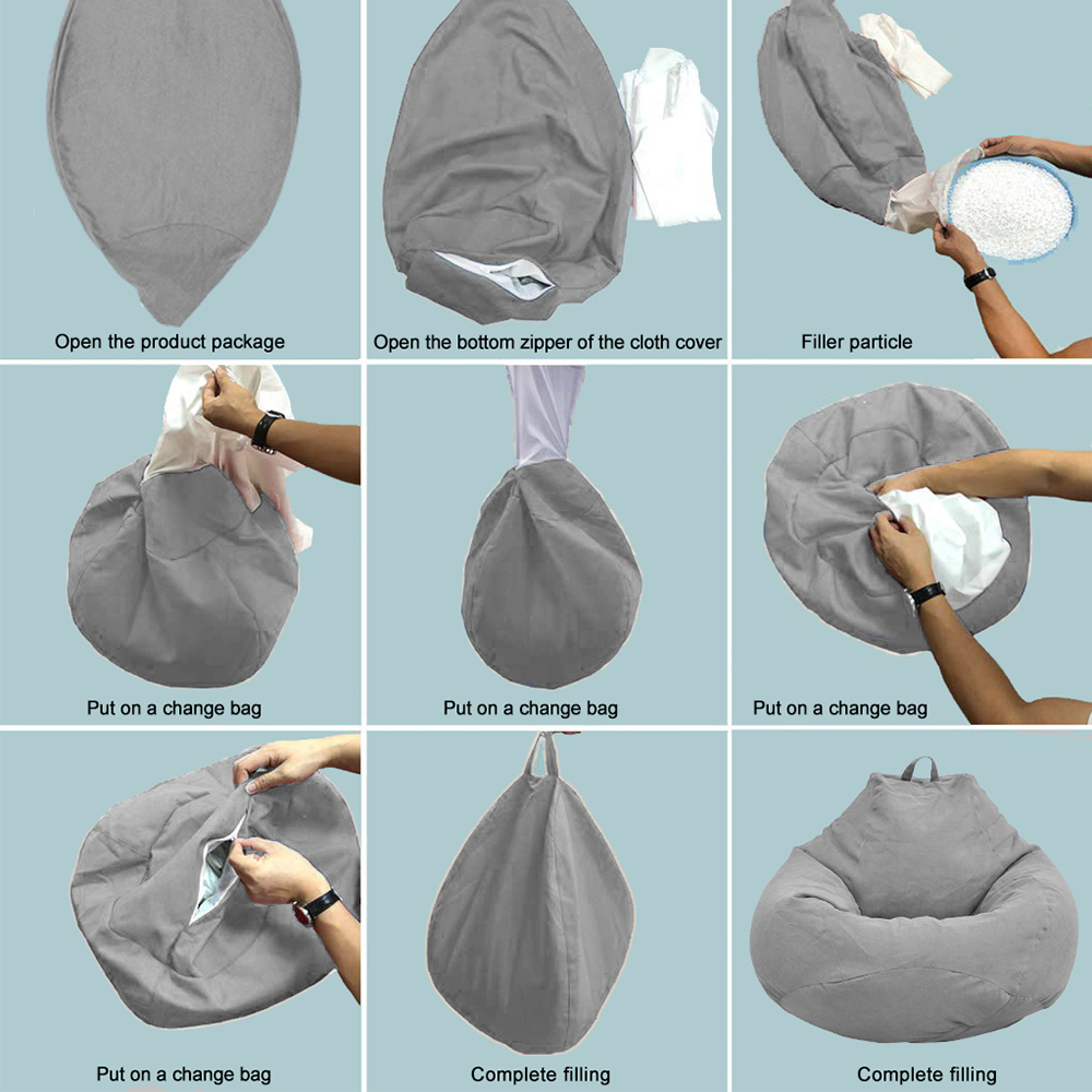 Tembel kanepeler dolgu olmadan - Floor Cushion Pouf incelemesi ve fiyatı